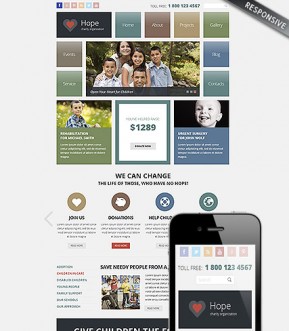 Charity Wordpress template ID: 300111808