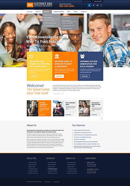 College Wordpress template ID: 300111837