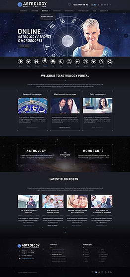 Astrology Wordpress template ID: 300111843