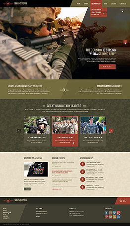 Military Wordpress template ID: 300111857