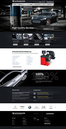 Car Repair Service WP Wordpress template ID: 300111863