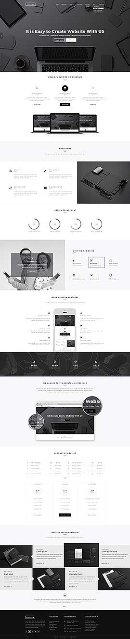 Black and White Label Wordpress template ID: 300111889