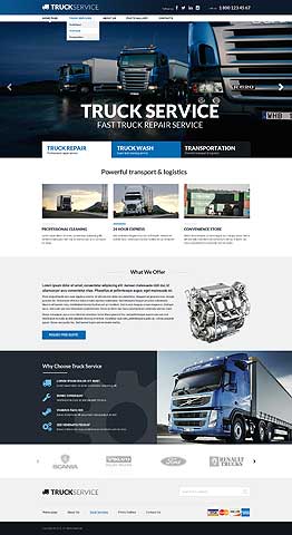 Truck Service v3.4 Joomla template ID: 300111890