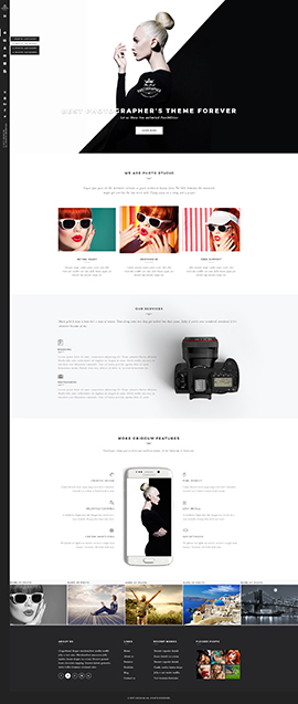 Photo Studio WP Wordpress template ID: 300111920