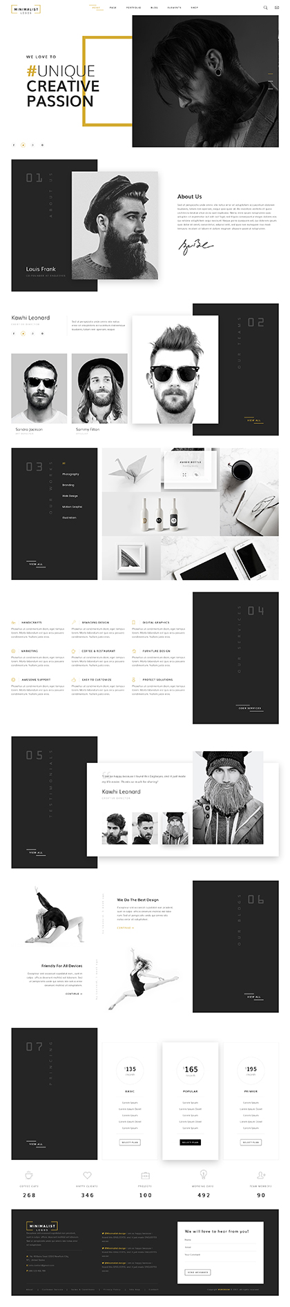 Creative Studio HTML Bootstrap template ID: 300111929