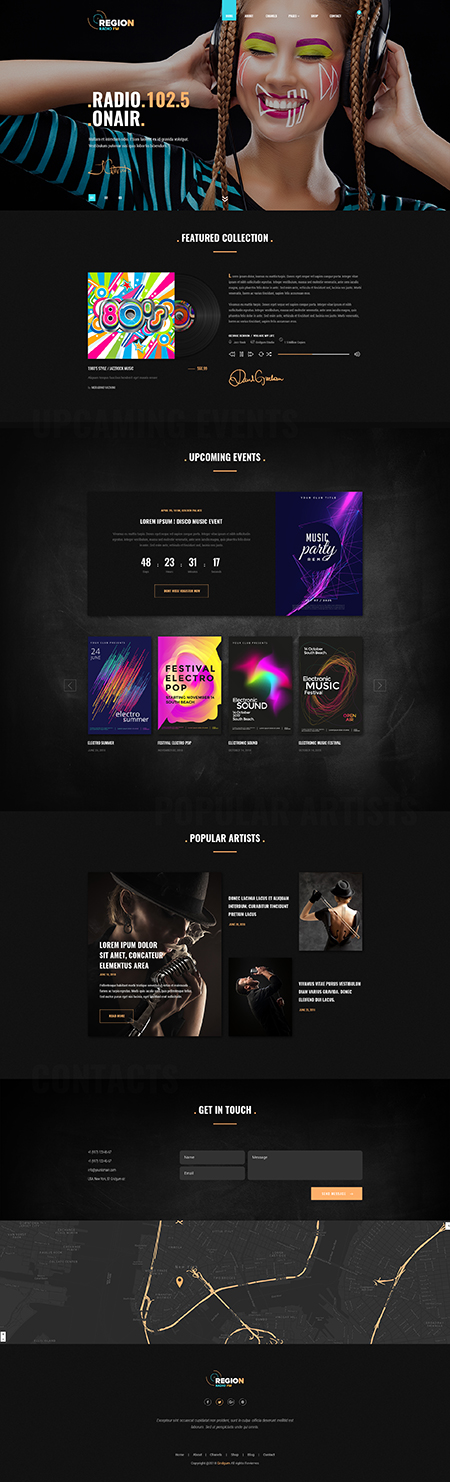 Reg Radio Bootstrap 4 Bootstrap template ID: 300111946