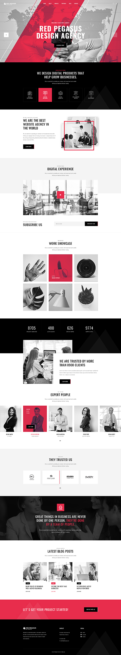 Red Pegasus HTML Bootstrap template ID: 300111956