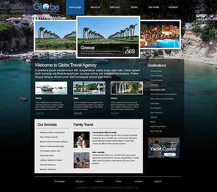 Travel Agency HTML template ID:300110870
