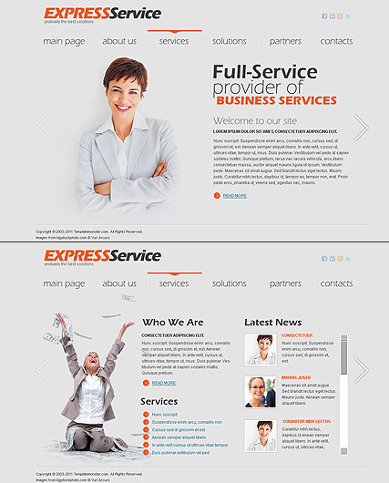 Express Business HTML5 template ID:300111052