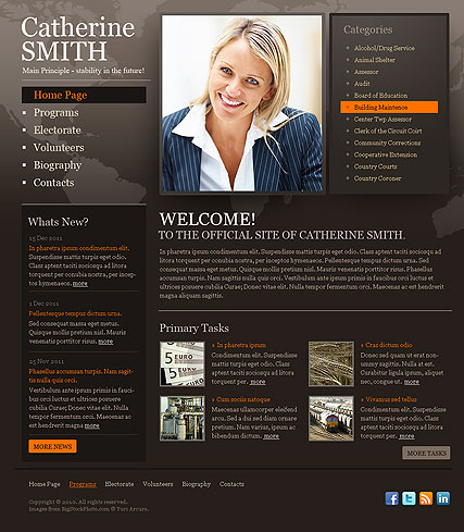 Political HTML template ID:300111085