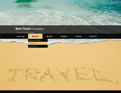 Travel co. HTML5 template ID:300111089