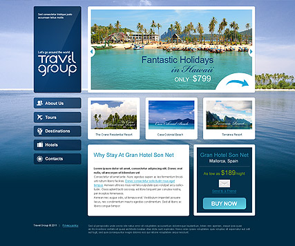 Travel HTML template ID:300111261