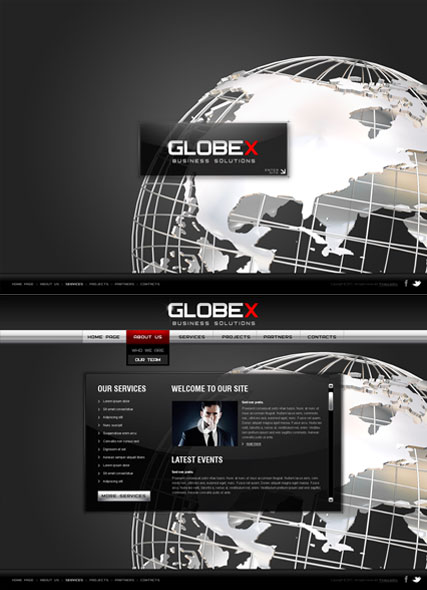 Global Business HTML5 template ID:300111282