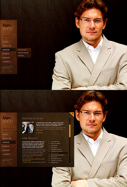 Private Lawyer HTML5 template ID:300111283