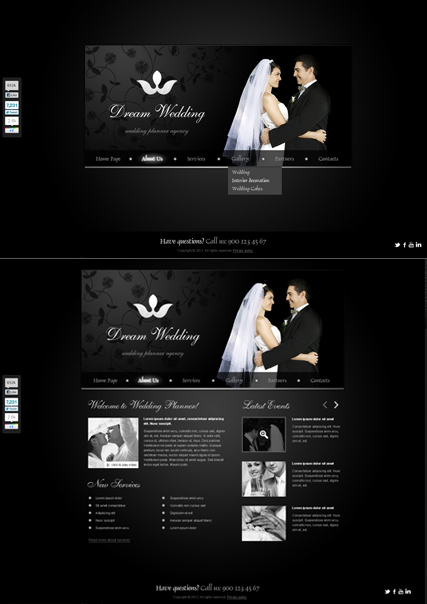 Wedding Planner HTML5 template ID:300111294