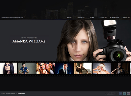 Photographer HTML5 template ID:300111310