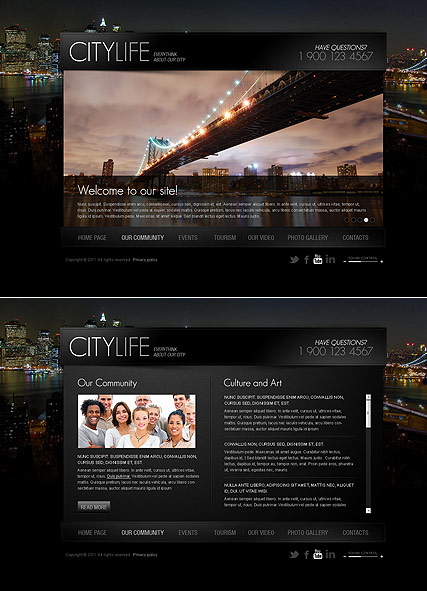 City Life HTML5 template ID:300111367