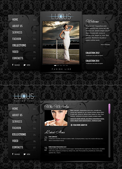 Luxus Fashion HTML5 template ID:300111368