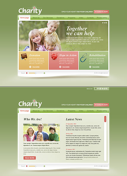 Children Charity HTML5 template ID:300111400