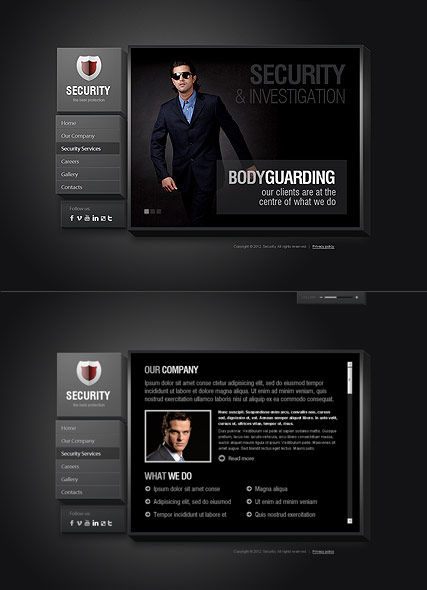 Security Service HTML5 template ID:300111403