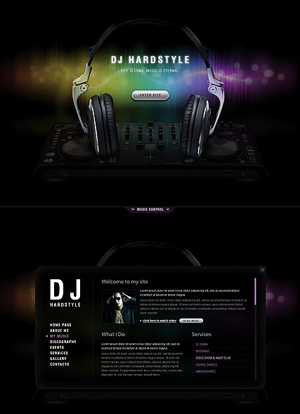 DJ Music HTML5 template ID:300111454