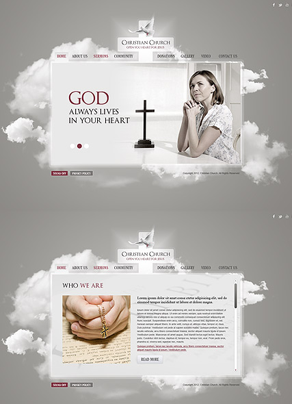 Christian Church HTML5 template ID:300111487