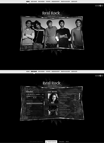 Real Rock HTML5 template ID:300111538