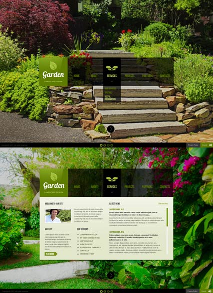 Landscape design HTML5 template ID:300111544