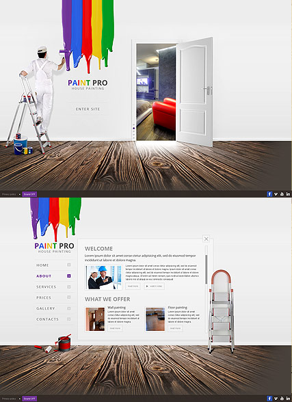 House Painter HTML5 template ID:300111619