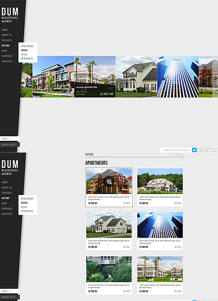 Realestate Agency HTML5 template ID:300111640