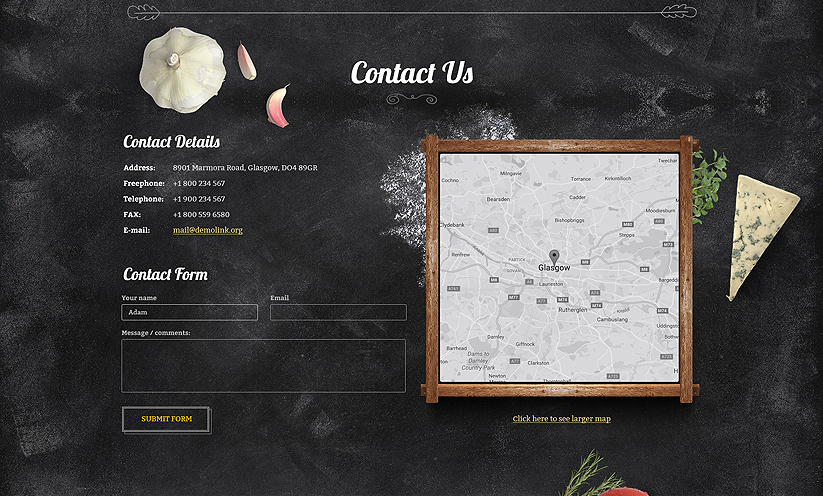 Pizza House HTML Bootstrap template ID:300111917 Slide 2