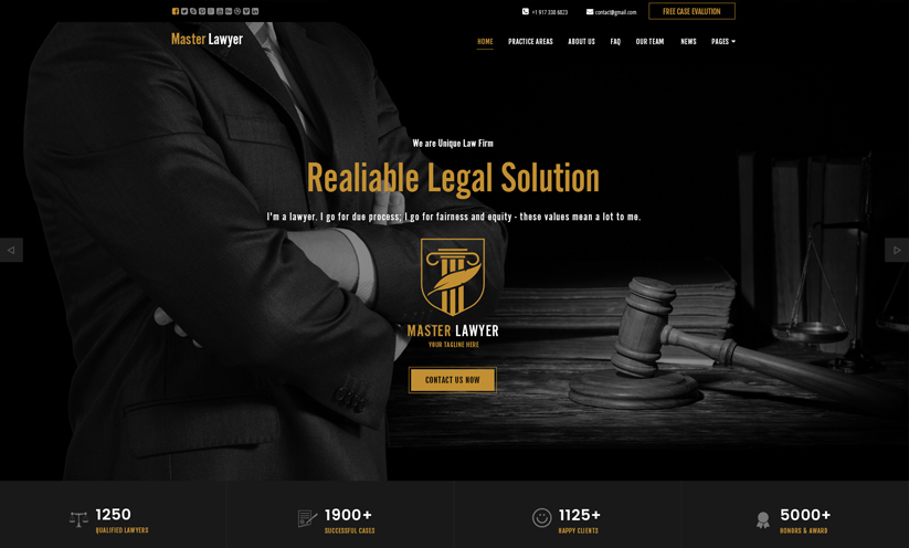 Lawyer WP Bootstrap template ID:300111925