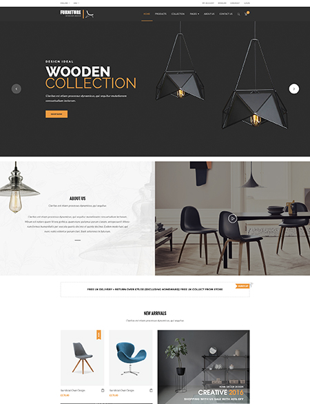 Furniture store Bootstrap template ID:300111938