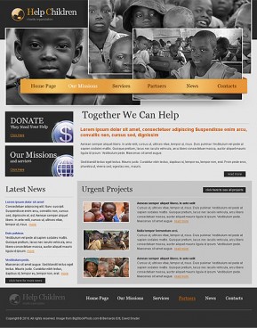 Charity HTML template ID: 300110820