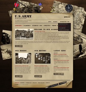 Military Academy HTML template ID: 300111102