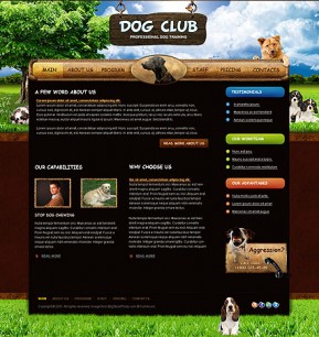 Dog Training HTML template ID: 300111108