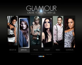 Glamour Fashion HTML5 template ID: 300111235