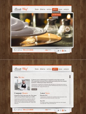 Catering Service HTML5 template ID: 300111346