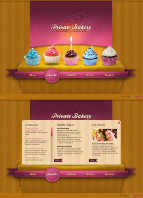 Private Bakery HTML5 template ID: 300111370