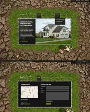 Land Art HTML5 template ID: 300111429