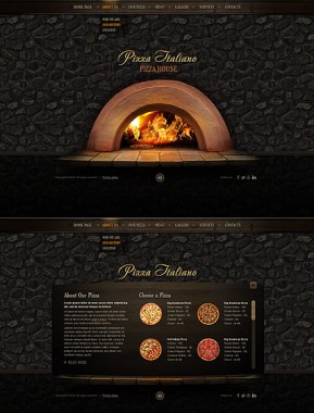 Pizza Italiano HTML5 template ID: 300111508