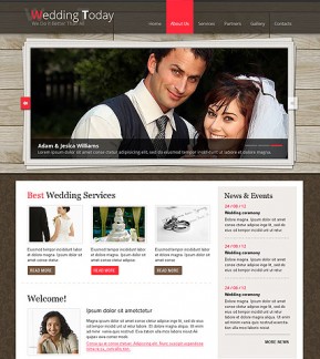 Wedding Planner HTML template ID: 300111524