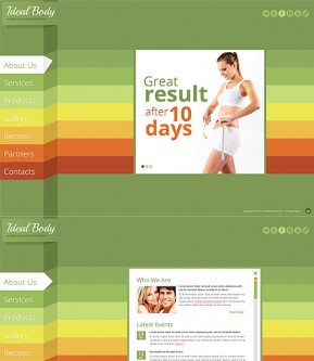 Weight Loss HTML5 template ID: 300111528