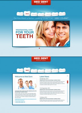 Dentistry HTML5 template ID: 300111531