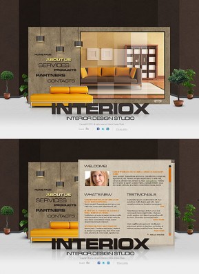 Interior Studio HTML5 template ID: 300111537