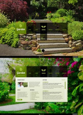 Landscape design HTML5 template ID: 300111544