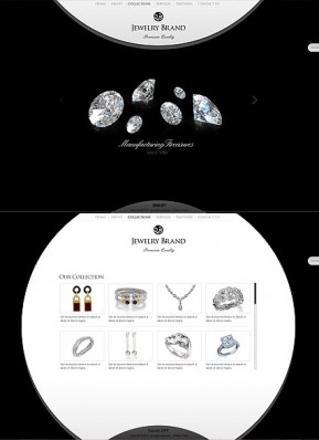 Jewelry Brand HTML5 template ID: 300111549