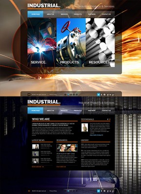 Industrial HTML5 template ID: 300111646