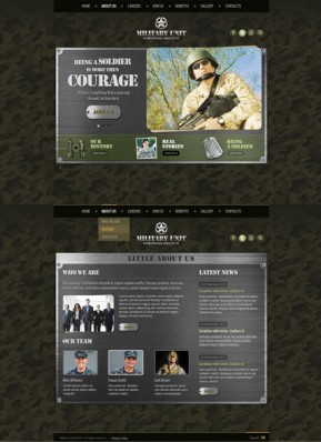 Military Unit HTML5 template ID: 300111720