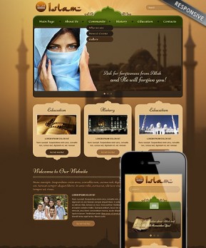 Islam Wordpress template ID: 300111734